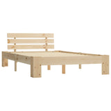 Bed Frame without Mattress 140x200cm Solid Wood Pine