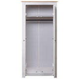 Wardrobe White 80x50x171.5 cm Solid Pine Panama Range