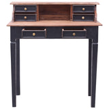 Writing Desk with Drawers 90x50x101 cm Solid Mahogany Wood