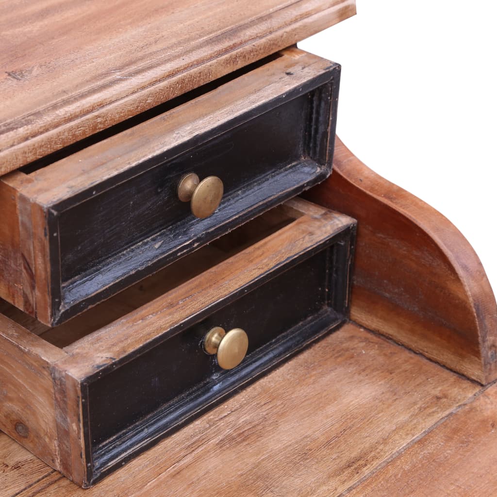 Writing Desk with Drawers 90x50x101 cm Solid Mahogany Wood