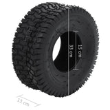 Wheelbarrow Tyres 2 pcs 15x6.00-6 4PR Rubber