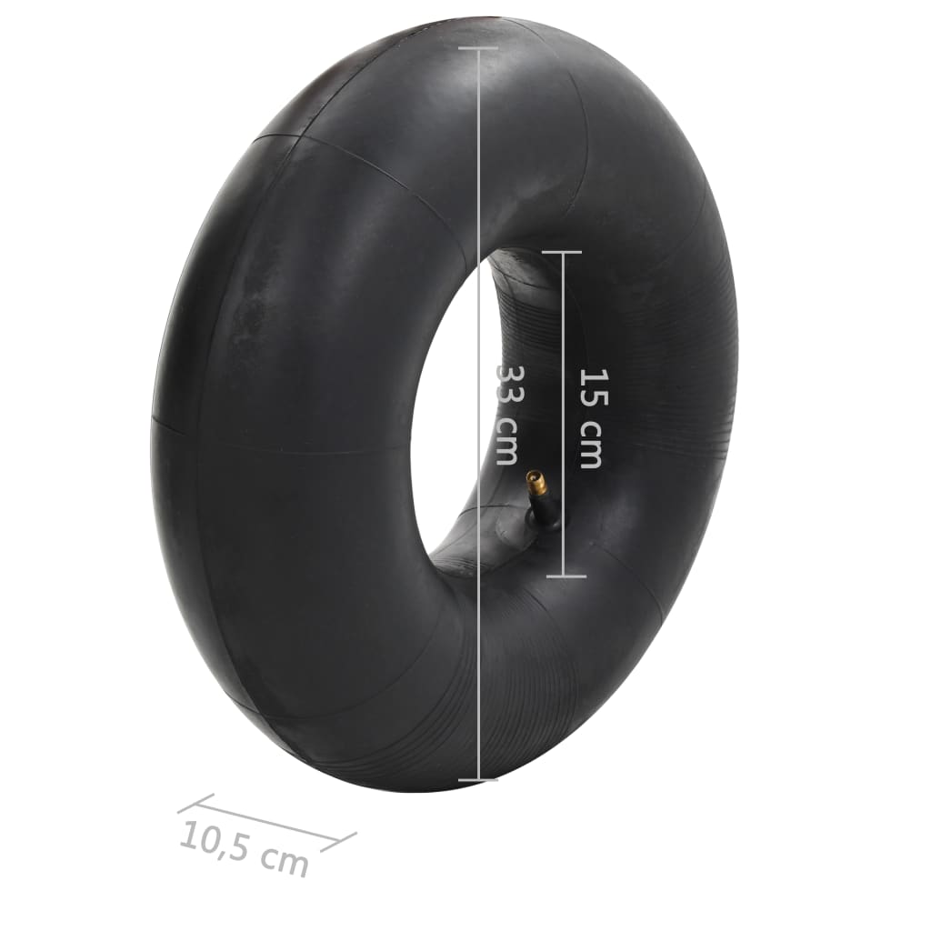 Wheelbarrow Inner Tubes 2 pcs 15x6.00-6 Rubber