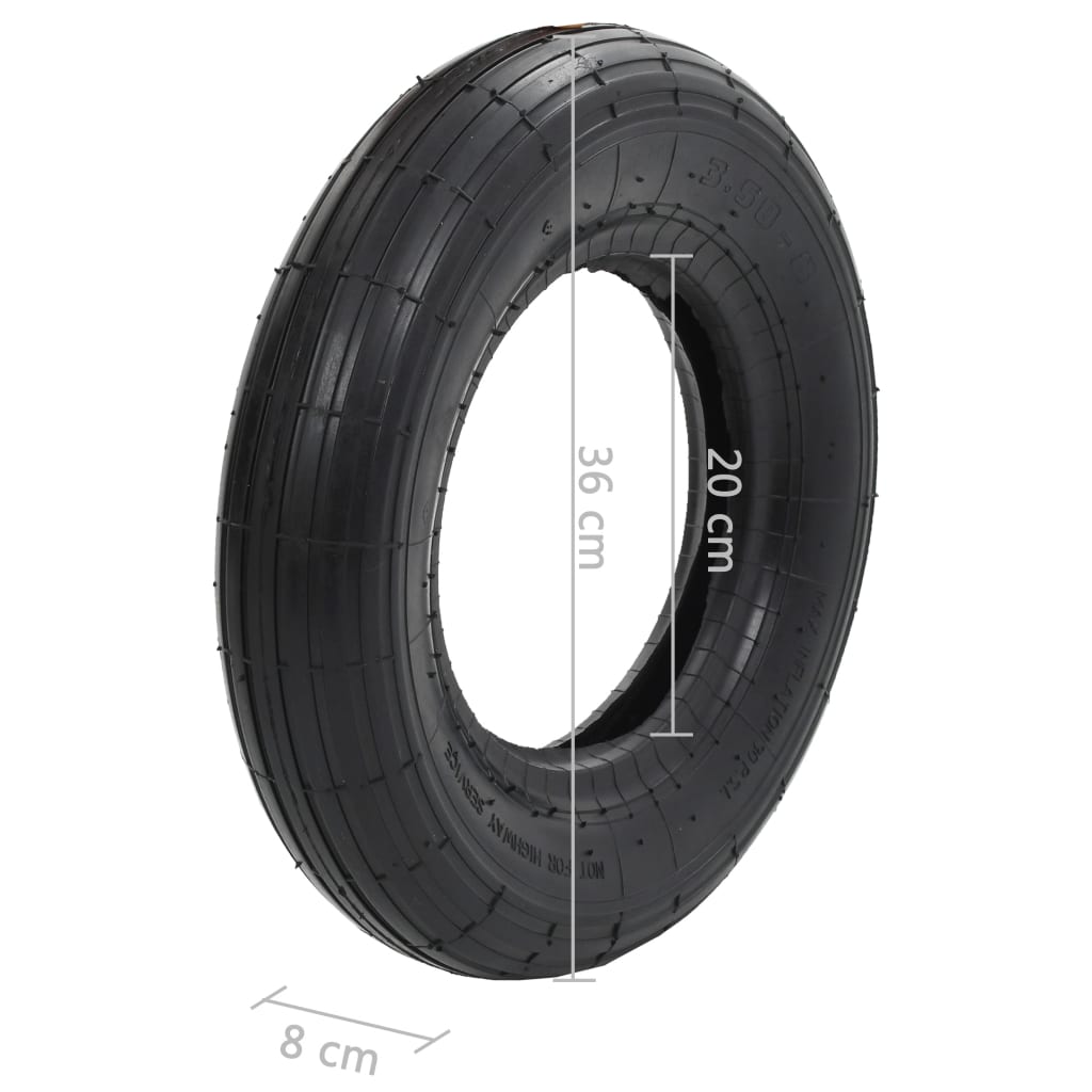 Wheelbarrow Tyre 3.50-8 4PR Rubber