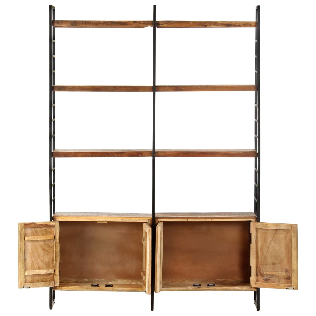 4-Tier Bookcase 124x30x180 cm Solid Reclaimed Wood