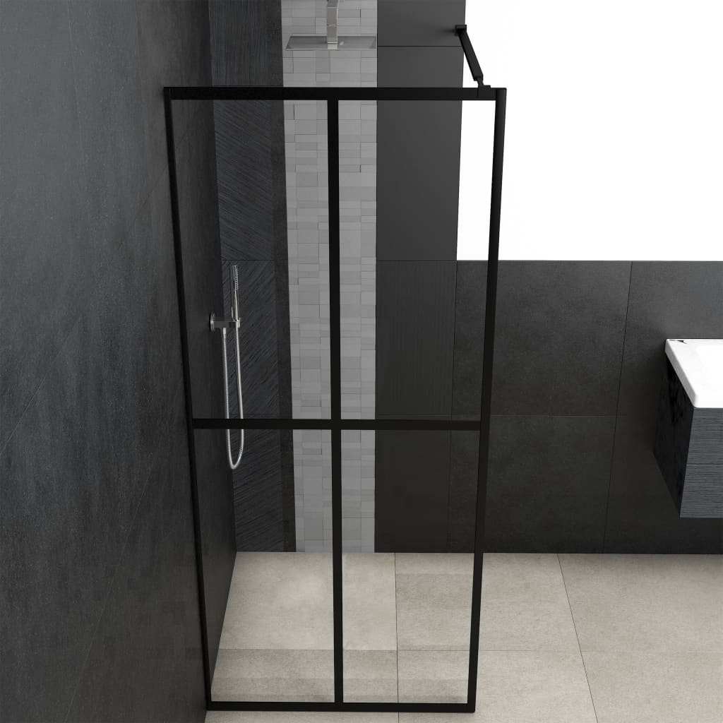 Walk-in Shower Screen Clear Tempered Glass 80x195 cm