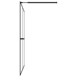 Walk-in Shower Screen Frosted Tempered Glass 80x195 cm