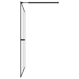 Walk-in Shower Screen Frosted Tempered Glass 118x190 cm