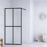 Walk-in Shower Screen Frosted Tempered Glass 140x195 cm