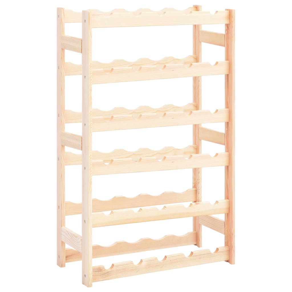 Wine Rack for 30 Bottles Pinewood