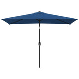 Garden Parasol with Metal Pole 300x200 cm Azure