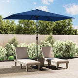 Garden Parasol with Metal Pole 300x200 cm Azure