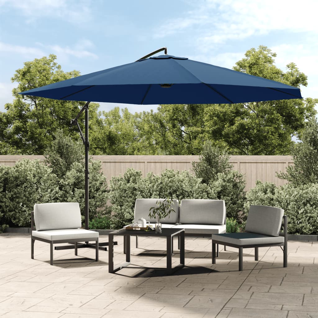 Cantilever Garden Parasol with Aluminium Pole 350 cm Blue