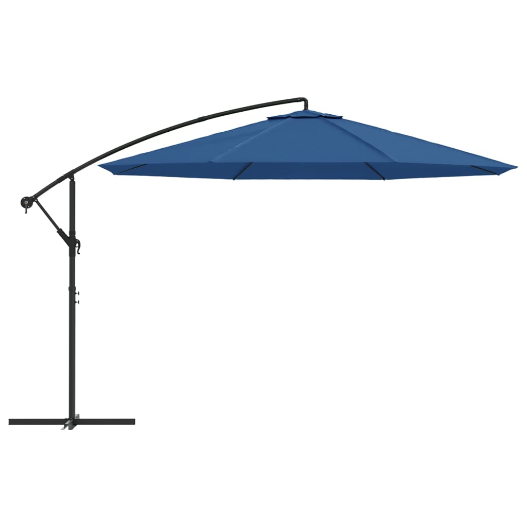 Cantilever Garden Parasol with Aluminium Pole 350 cm Blue