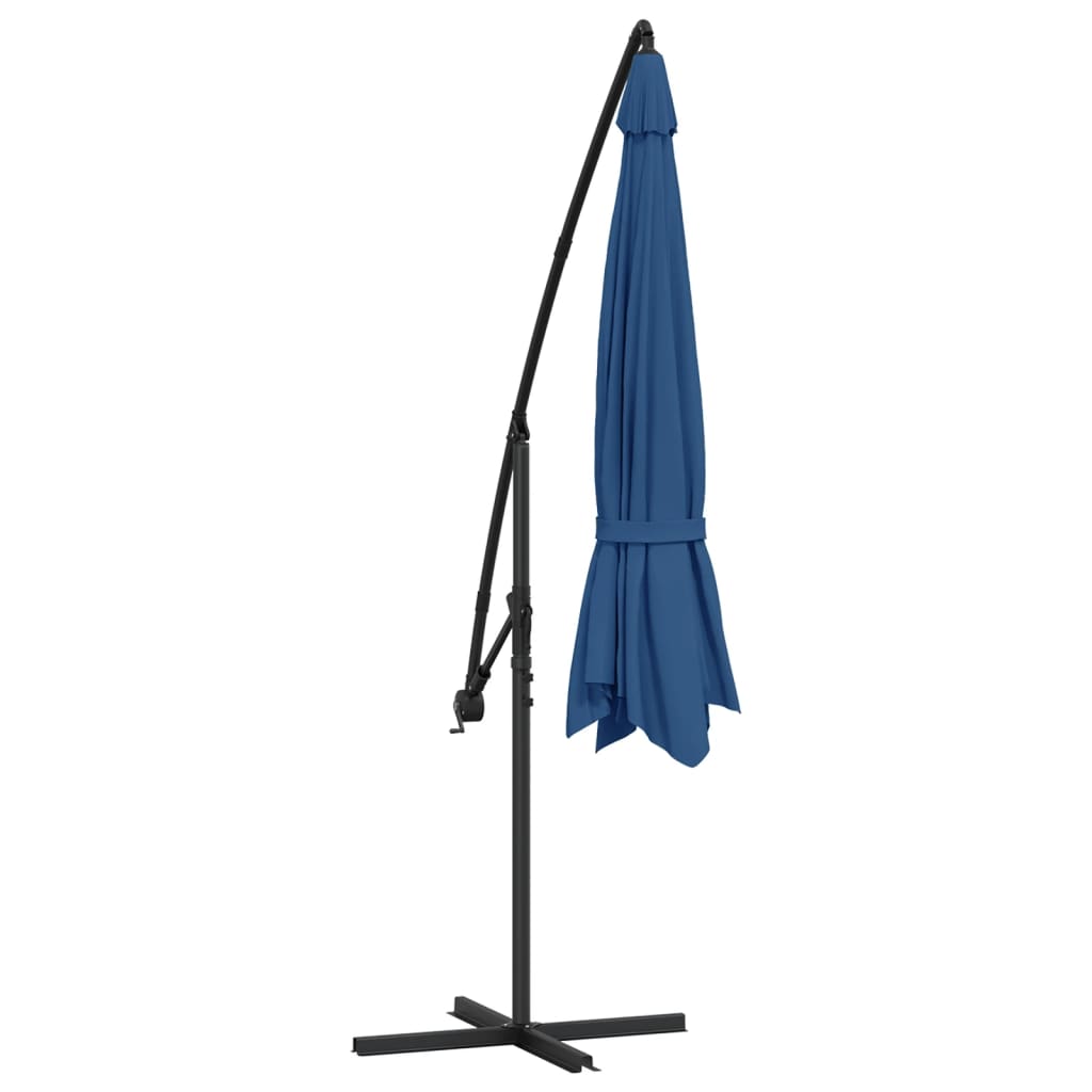 Cantilever Garden Parasol with Aluminium Pole 350 cm Blue