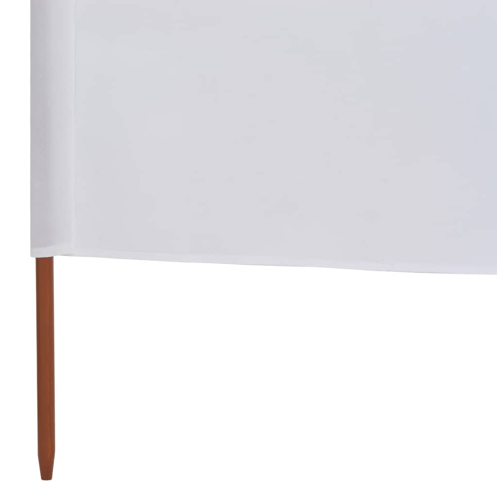 9-panel Wind Screen Fabric 1200x160 cm Sand White