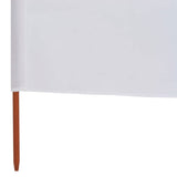 9-panel Wind Screen Fabric 1200x160 cm Sand White