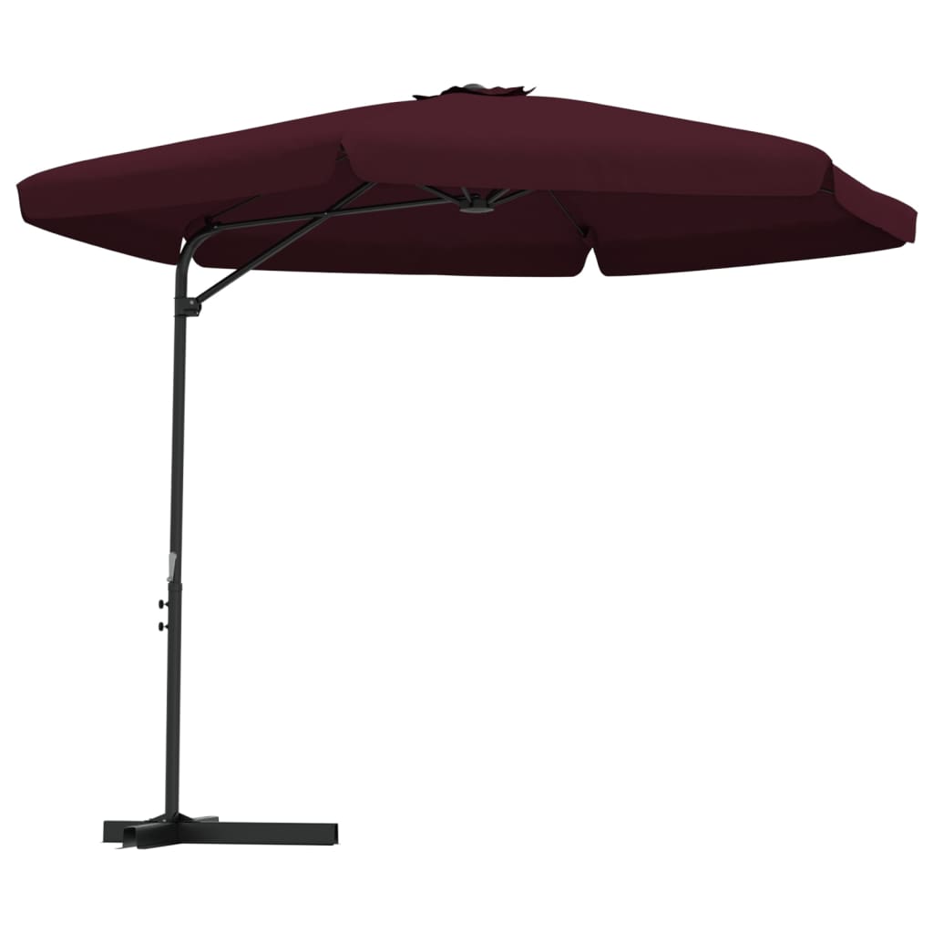 Garden Parasol with Steel Pole 300 cm Bordeaux Red