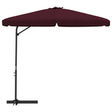 Garden Parasol with Steel Pole 300 cm Bordeaux Red