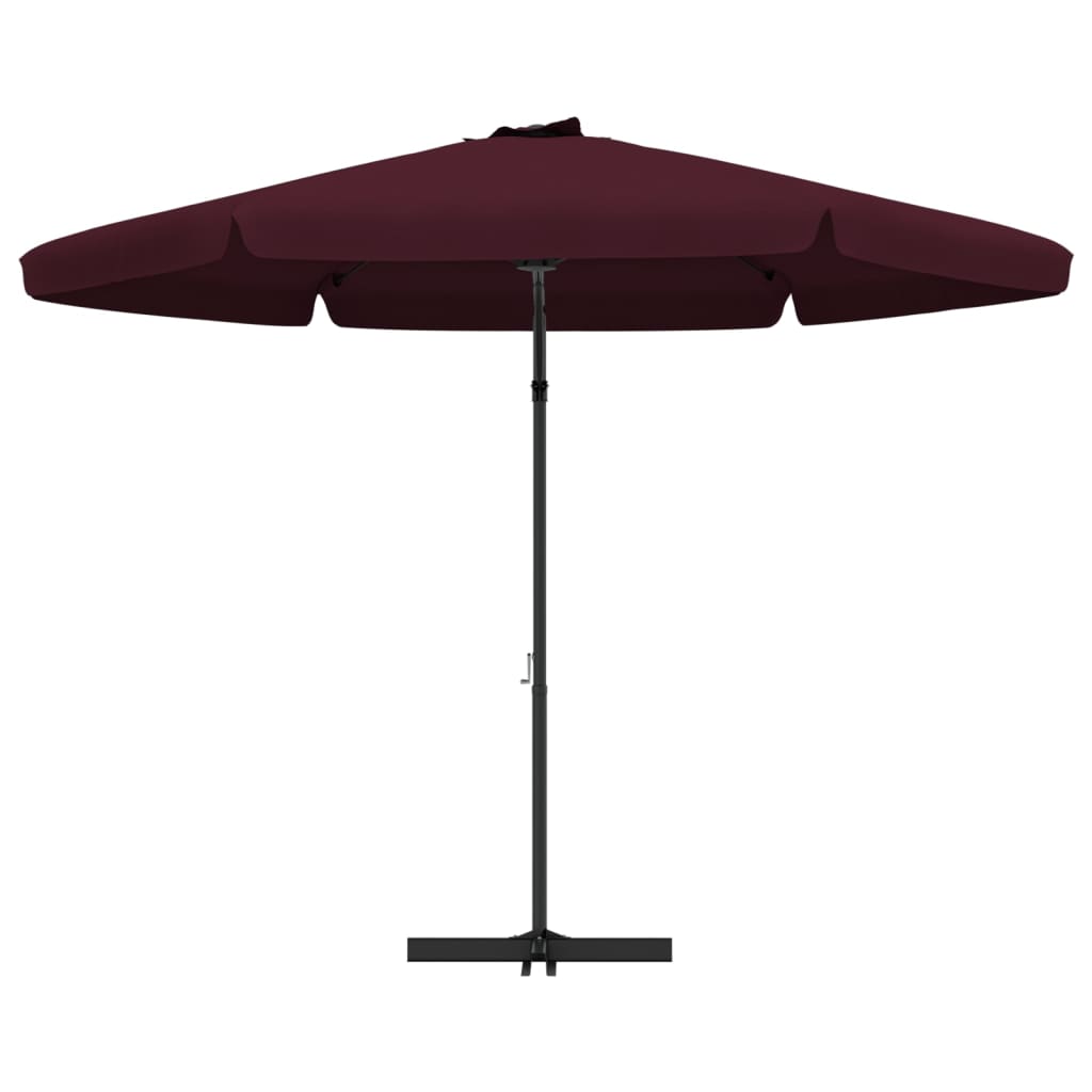 Garden Parasol with Steel Pole 300 cm Bordeaux Red