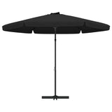 Garden Parasol with Steel Pole 300 cm Black