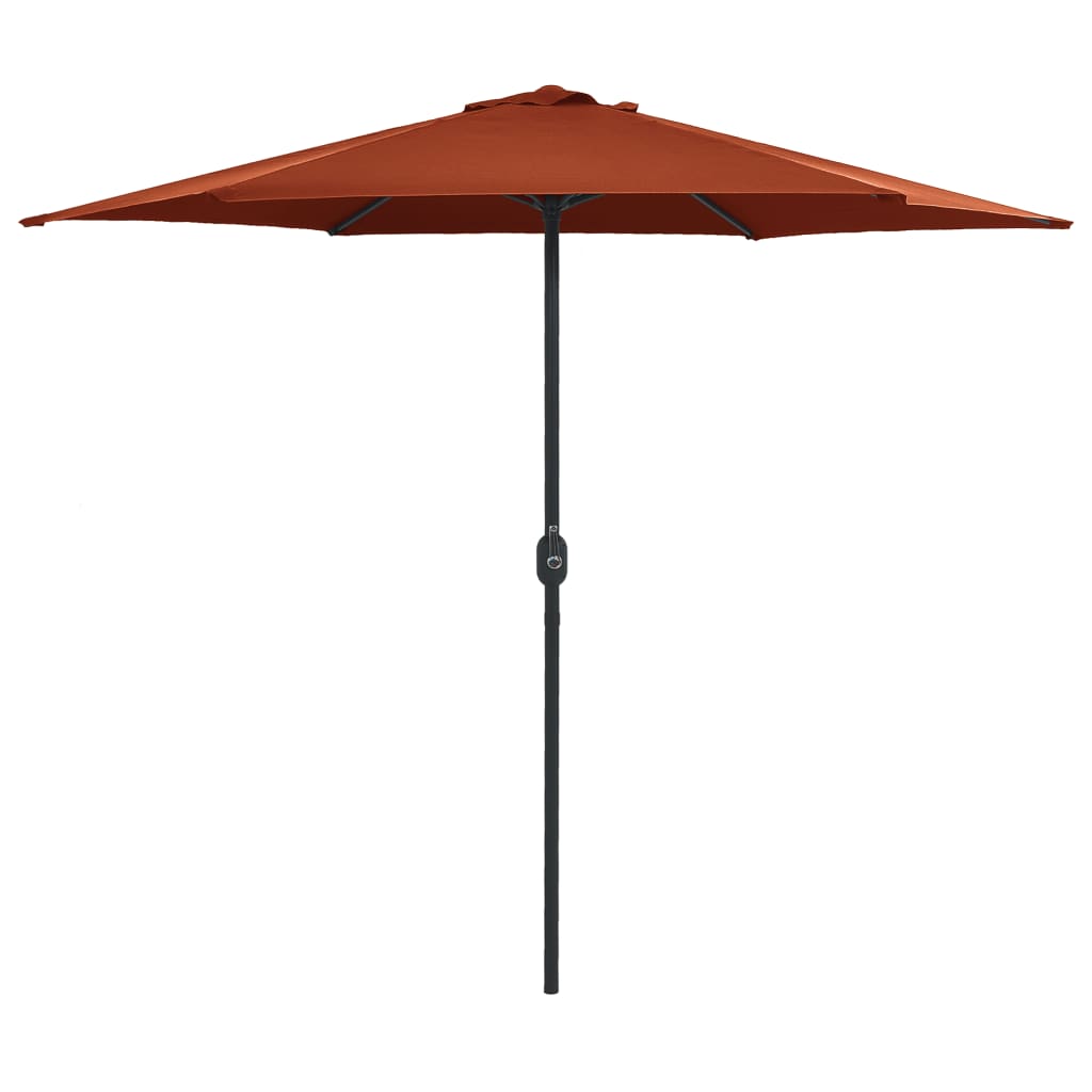 Garden Parasol with Aluminium Pole 270x246 cm Terracotta