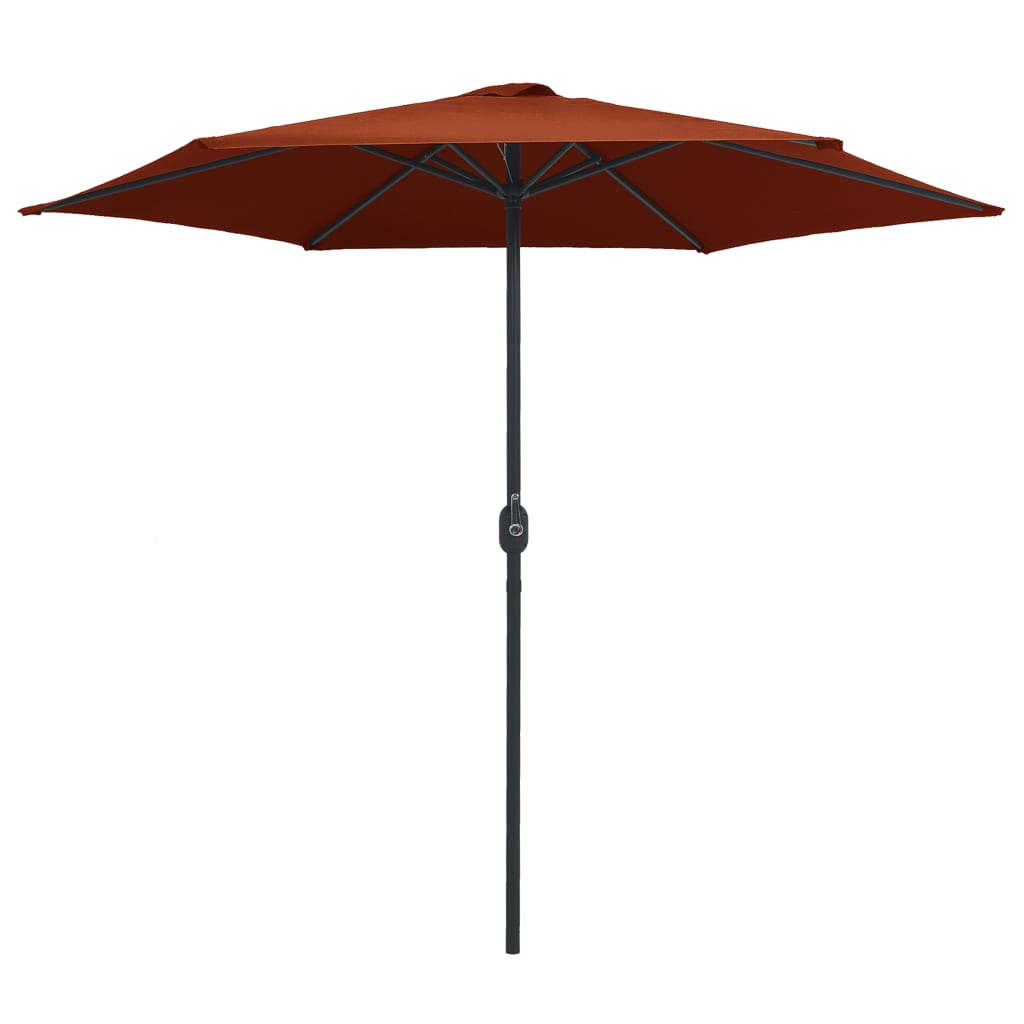 Garden Parasol with Aluminium Pole 270x246 cm Terracotta