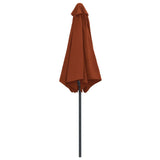 Garden Parasol with Aluminium Pole 270x246 cm Terracotta