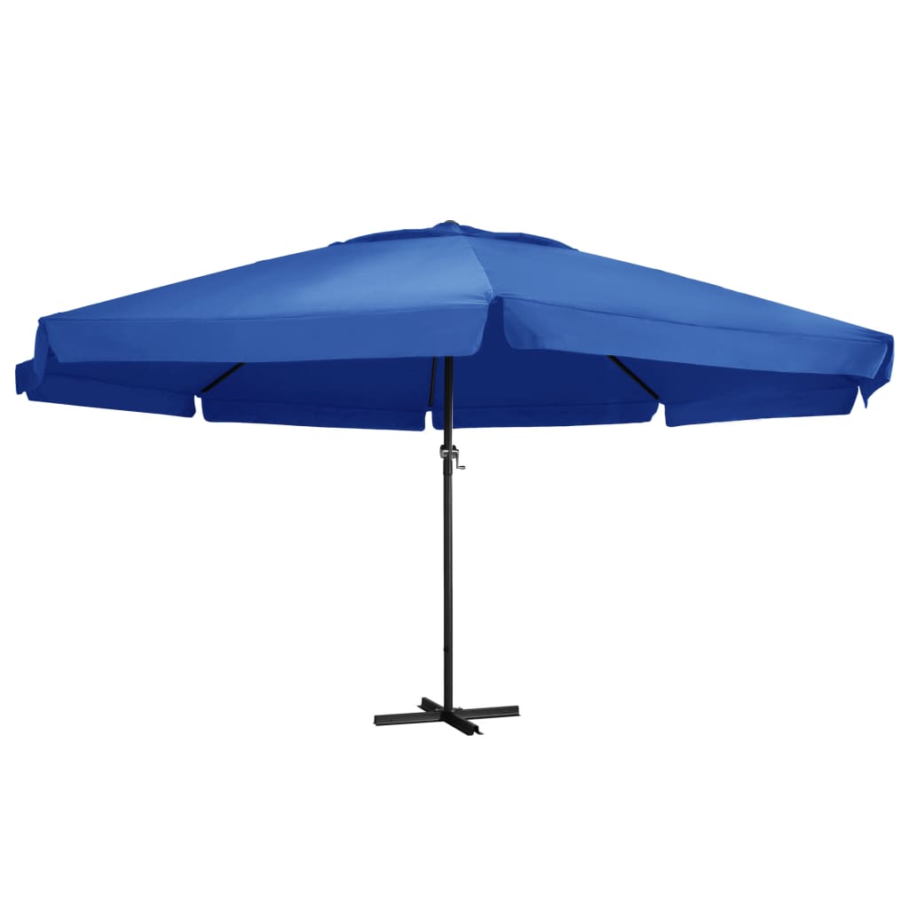 Garden Parasol with Aluminium Pole 500 cm Azure Blue