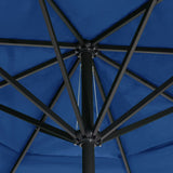 Garden Parasol with Aluminium Pole 500 cm Azure Blue