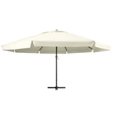 Garden Parasol with Aluminium Pole 600 cm Sand White