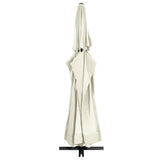 Garden Parasol with Aluminium Pole 600 cm Sand White