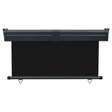 Balcony Side Awning 145x250 cm Black