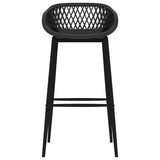 Bar Chairs 4 pcs Black