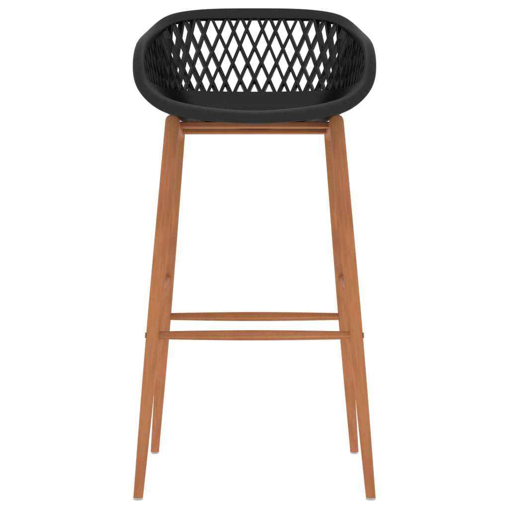 Bar Chairs 4 pcs Black