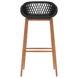 Bar Chairs 4 pcs Black