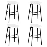 Bar Chairs 4 pcs White