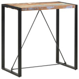 Bar Table 110x60x110 cm Solid Reclaimed Wood