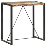 Bar Table 110x60x110 cm Solid Reclaimed Wood