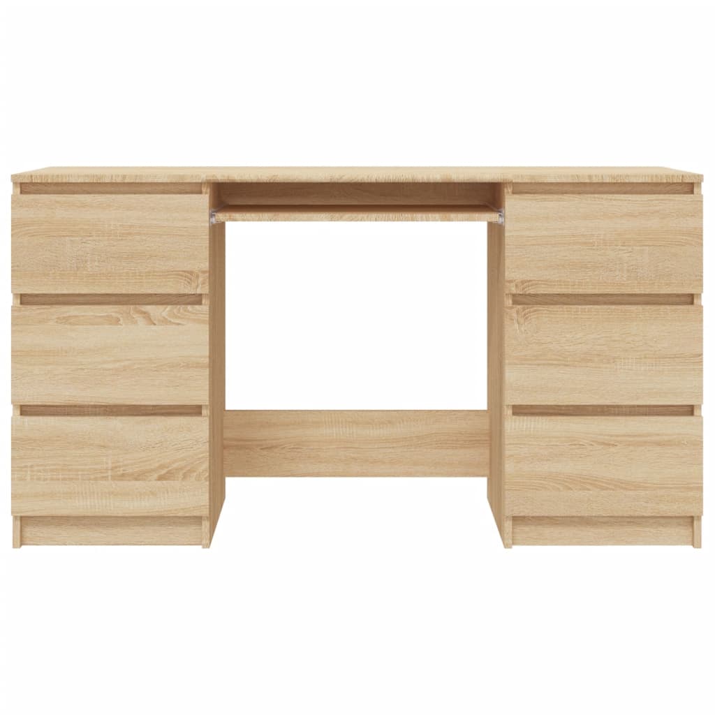 Writing Desk Sonoma Oak 140x50x77 cm Engineered Wood