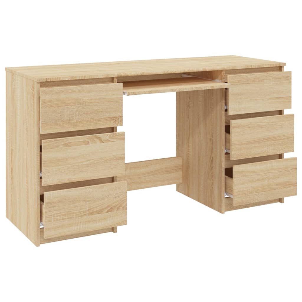 Writing Desk Sonoma Oak 140x50x77 cm Engineered Wood