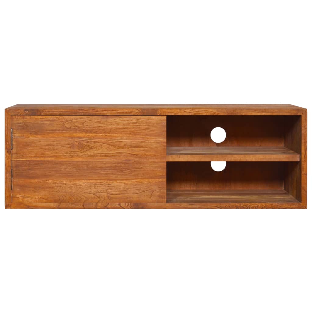 Wall-mounted TV Cabinet 90x30x30 cm Solid Teak Wood