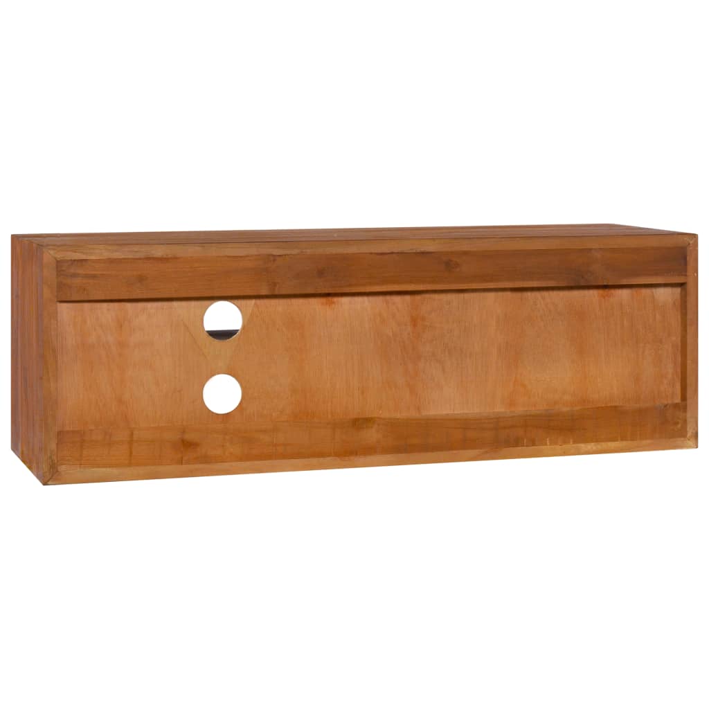 Wall-mounted TV Cabinet 90x30x30 cm Solid Teak Wood