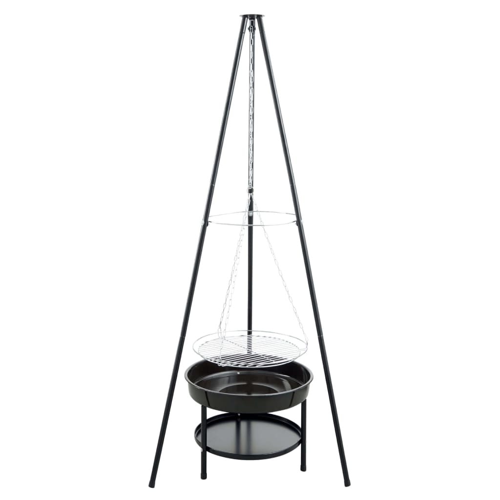 RedFire Garden Barbecue with Tripod and Fire Bowl 50 cm Black