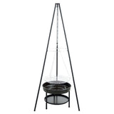 RedFire Garden Barbecue with Tripod and Fire Bowl 50 cm Black