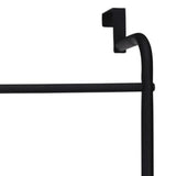 Bathroom Solutions Hanging Door Towel Rack Metal Black