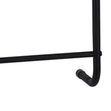 Bathroom Solutions Hanging Door Towel Rack Metal Black