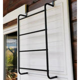 Bathroom Solutions Hanging Door Towel Rack Metal Black