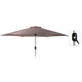 Garden Parasol Monica 270 cm Light Grey