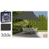 Shade Cloth 3x3x3 m Dark Grey Triangle