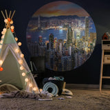 Wallpaper Circle Skyline by Night 190 cm